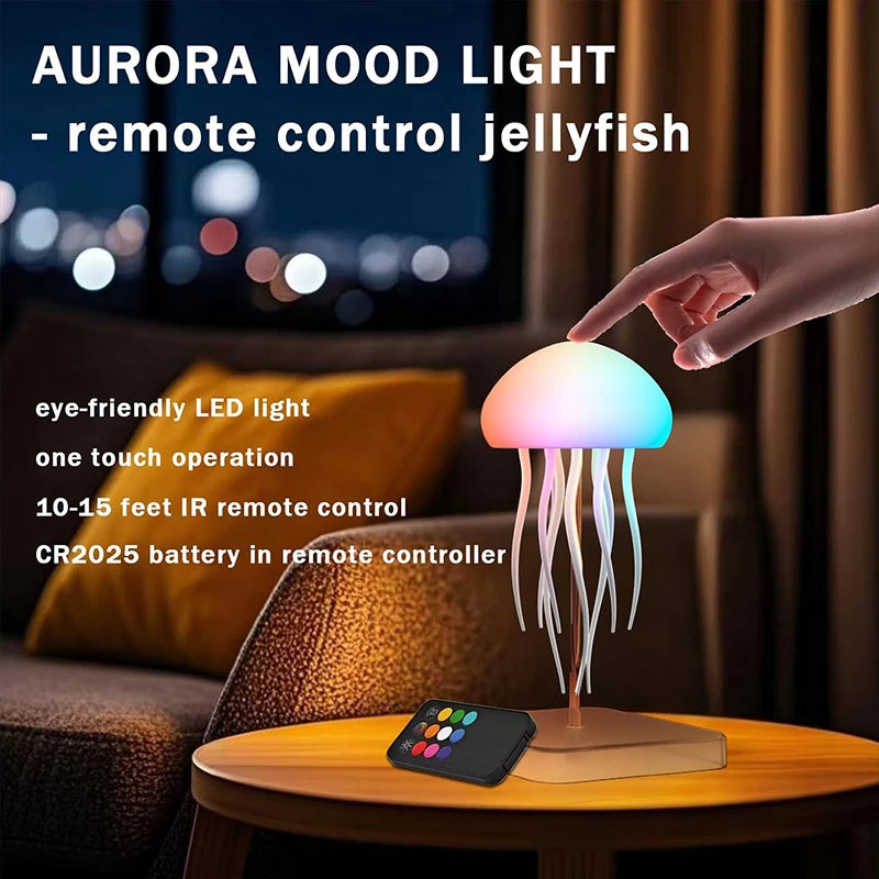 Aurora Jellyfish Night Glow Lamp